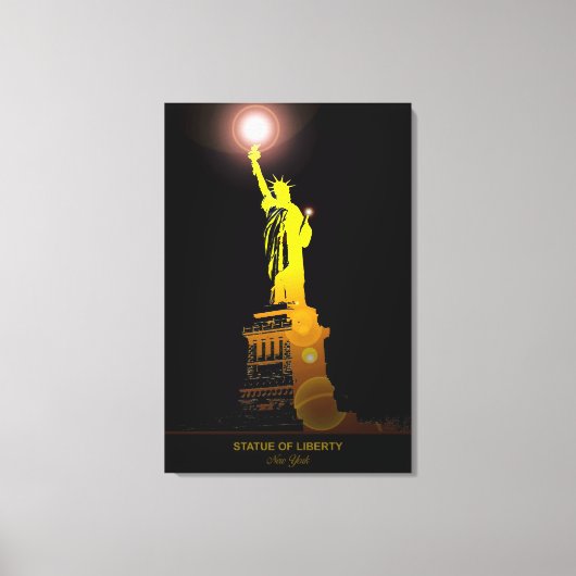 Stand voor Vrijheid: Vrijheidsbeeld Canvas Print (Voorkant)