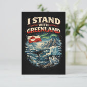 Stand with Greenland Bedankkaart (Staand voorkant)