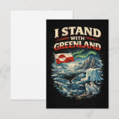 Stand with Greenland Bedankkaart (Voorkant / Achterkant)