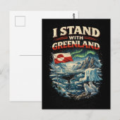 Stand with Greenland Briefkaart (Voorkant / Achterkant)