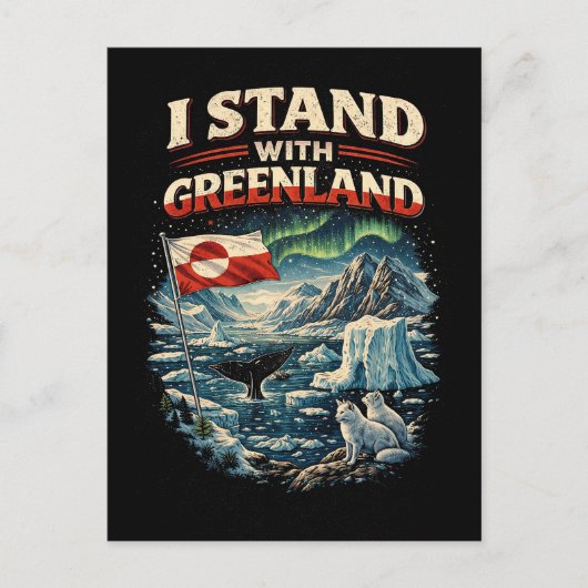 Stand with Greenland Briefkaart (Voorkant)
