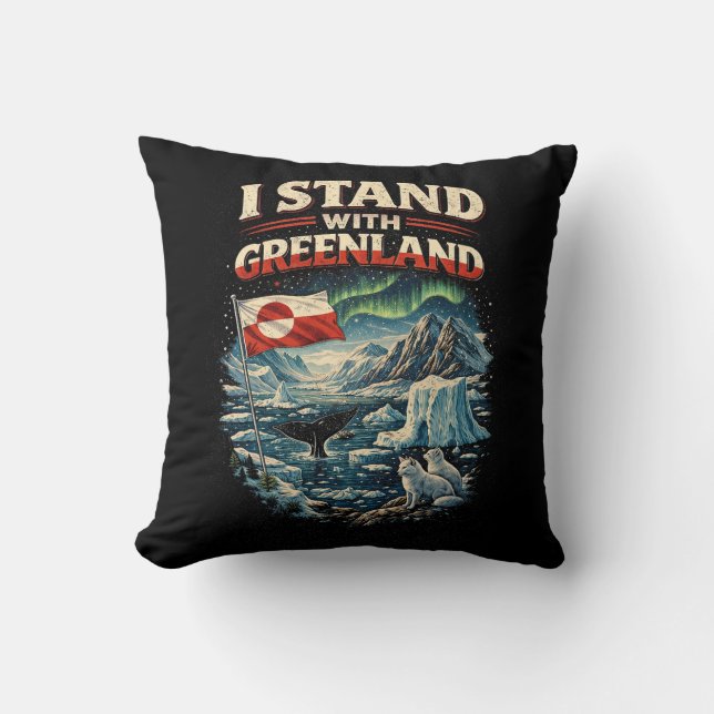 Stand with Greenland Kussen (Voorkant)