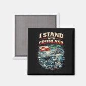 Stand with Greenland Magneet (Voorkant / Achterkant)