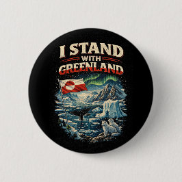 Stand with Greenland Ronde Button 5,7 Cm