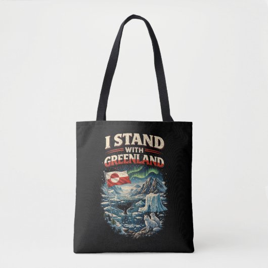 Stand with Greenland Tote Bag (Voorkant)