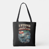 Stand with Greenland Tote Bag (Achterkant)