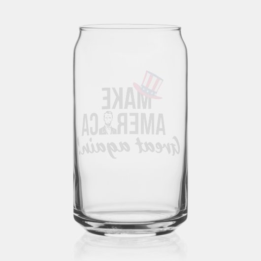 Stand with Trump: Gear Up for 2024! Blikvorm Glas (Achterkant)