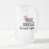 Stand with Trump: Gear Up for 2024! Matglas Bierpul (Voorkant rechts)