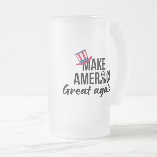 Stand with Trump: Gear Up for 2024! Matglas Bierpul (Voorkant rechts)