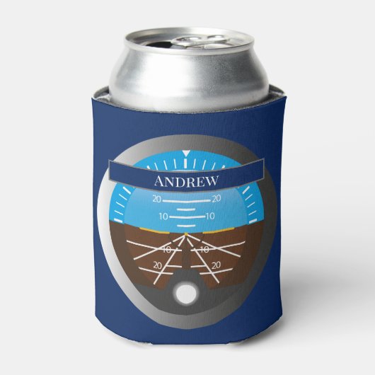 standaanwijzer in de cockpit van het vliegtuig blikjeskoeler (Blikje Voorkant)