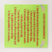 Standaard 10 geboden 676-puitstuk legpuzzel (Horizontaal)