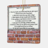 Standaard 10 geboden keramisch Ornament (Links)