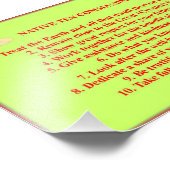 Standaard 10 geboden Poster fotopapier (Hoek)