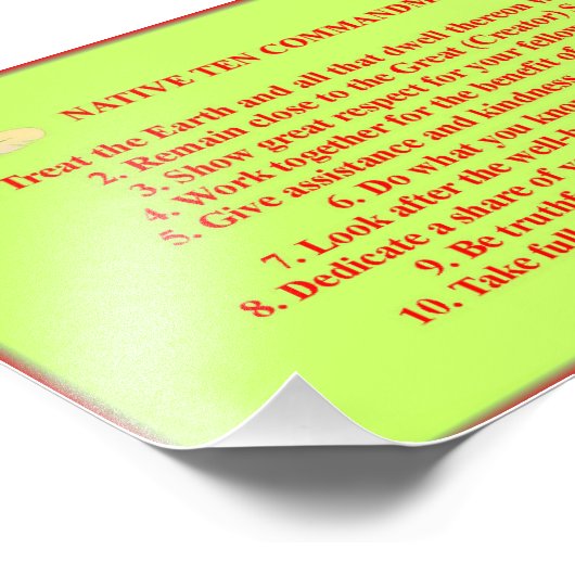 Standaard 10 geboden Poster fotopapier (Hoek)