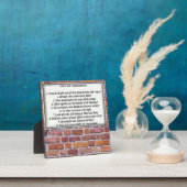 Standaard 10 geboden Tabletop Plaque met Easel Fotoplaat (Insitu)