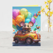 Standaard, 12.7 cm x 17.8 cm Vouwkaart Kaart (Gele Bloem)