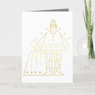 Standaard, 13" x 18" gevouwen kerstkaart feestdagen kaart