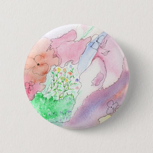 Standaard 2 1/4-inch ronde knop met design button 5,7 cm (Voorkant)