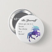 Standaard, 2¼ in Ronde Button blauwgroen & paarse (Voorkant /achterkant)