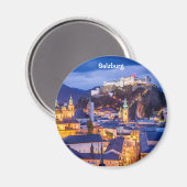 Standaard, 2¼ inch Circle Magnet Salzburg (Voorkant / Achterkant)