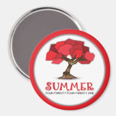 Standaard, 2¼-inch cirkelmagneet magneet (Voorkant / Achterkant)