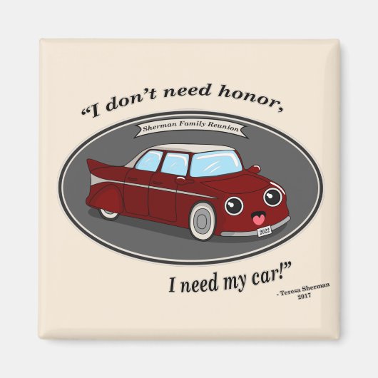 Standaard, 2¼-inch cirkelmagneet magneet (Voorkant)