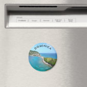 Standaard, 2¼ inch ronde magneet - DOMINICA (Insitu (Vaatwasser))