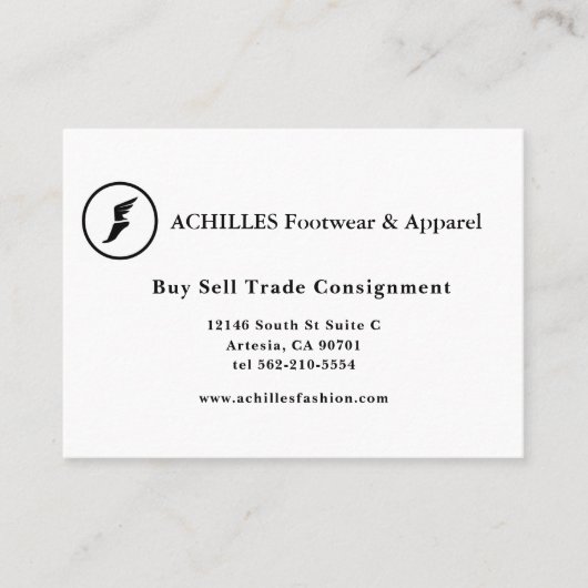 Standaard 3,5-inch x 2,0-inch Visitekaartje brochf (Voorkant)