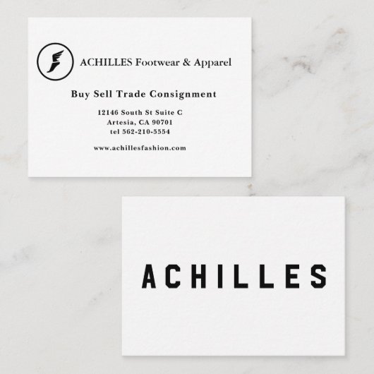 Standaard 3,5-inch x 2,0-inch Visitekaartje brochf (Voorkant / Achterkant)