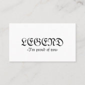 Standaard 3,5 x 2,0-inch Visitekaartje (Achterkant)