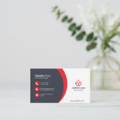 Standaard 3,5 x 2,0-inch Visitekaartje (Staand voorkant)