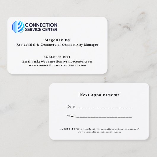 Standaard 3,5 x 2,0-inch Visitekaartje (Voorkant / Achterkant)