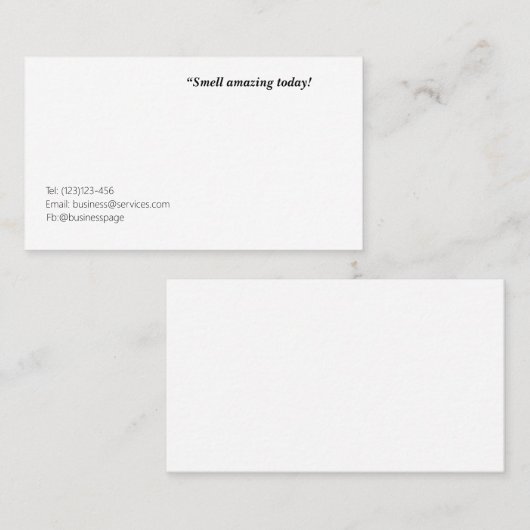 Standaard 3,5 x 2,0-inch Visitekaartje (Voorkant / Achterkant)