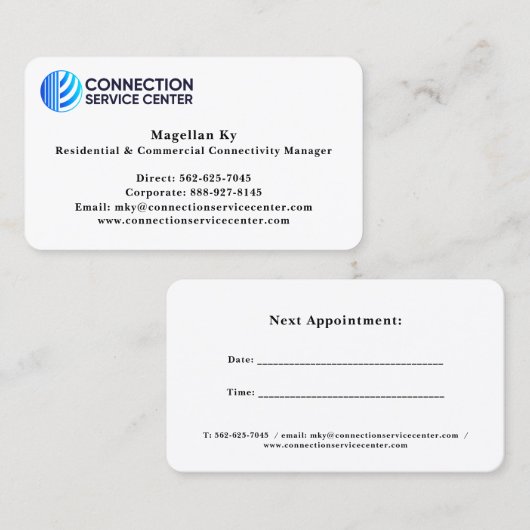 Standaard 3,5 x 2,0-inch Visitekaartje (Voorkant / Achterkant)