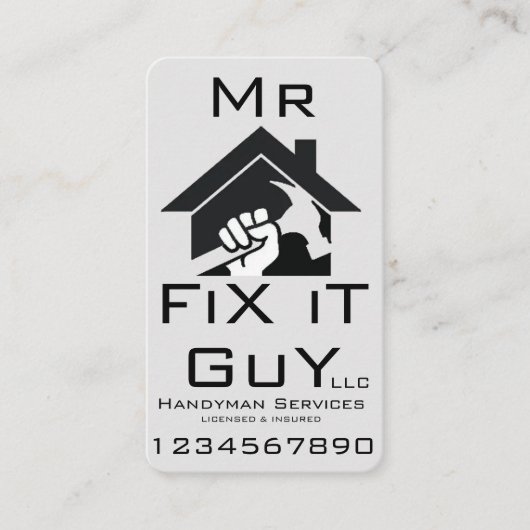 Standaard 3,5 x 2,0-inch Visitekaartje (Voorkant)