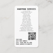 Standaard 3,5 x 2,0-inch Visitekaartje (Achterkant)