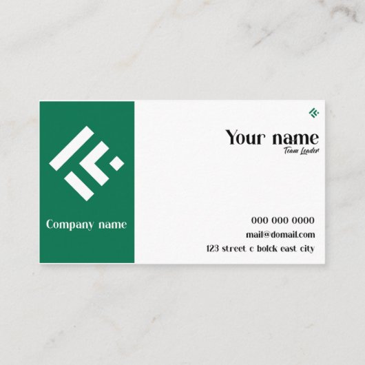 Standaard 3,5 x 2,0-inch Visitekaartje (Achterkant)