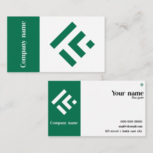 Standaard 3,5 x 2,0-inch Visitekaartje (Voorkant / Achterkant)