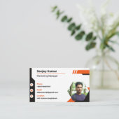 Standaard 3,5 x 2,0-inch Visitekaartje (Staand voorkant)