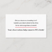 Standaard 3,5 x 2,0-inch Visitekaartje (Achterkant)