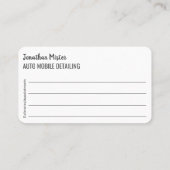 Standaard 3,5 x 2,0-inch Visitekaartje (Achterkant)