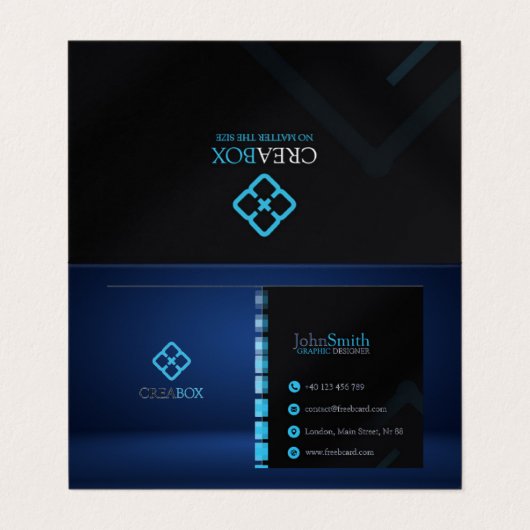 Standaard 3,5 x 2,0-inch Visitekaartje (Buitenkant ongevouwen)