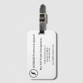 Standaard 3,5 x 2,0-inch Visitekaartje Bagagelabel (Voorkant (verticaal))