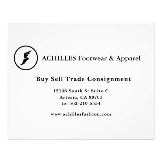 Standaard 3,5 x 2,0-inch Visitekaartje brochure Foto Afdruk (Voorkant)