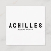 Standaard 3,5 x 2,0-inch Visitekaartje Contactkaartje (Achterkant)