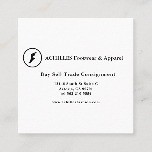 Standaard 3,5 x 2,0-inch Visitekaartje Contactkaartje (Voorkant)