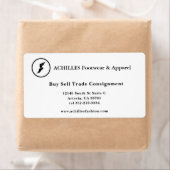 Standaard 3,5 x 2,0-inch Visitekaartje Etiket (Insitu)