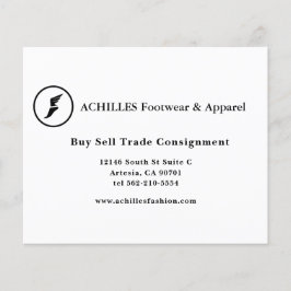 Standaard 3,5 x 2,0-inch Visitekaartje Flyer