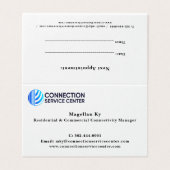 Standaard 3,5 x 2,0-inch Visitekaartje Kaart (Buitenkant ongevouwen)