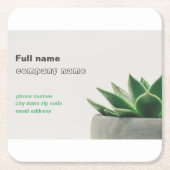 Standaard 3,5 x 2,0-inch Visitekaartje Kartonnen Onderzetters (Voorkant)